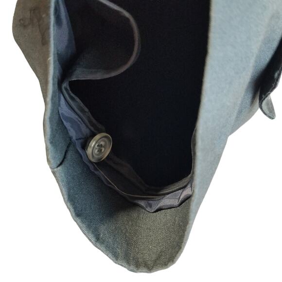 Oleg Cassini Trench Coat Mens 48 All Weather Designer Dark Gray - Picture 6 of 15